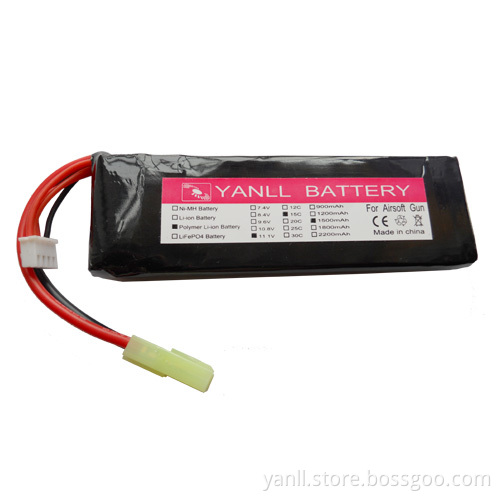 M4 Airsoft Gun Battery Pack 11.1V 2000mAh 20C